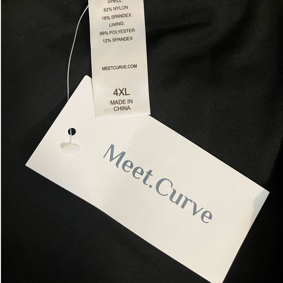 New Meet Curve High Waist Black Bikini Bottoms Size 4X (Bottoms Only) - Picture 4 of 4